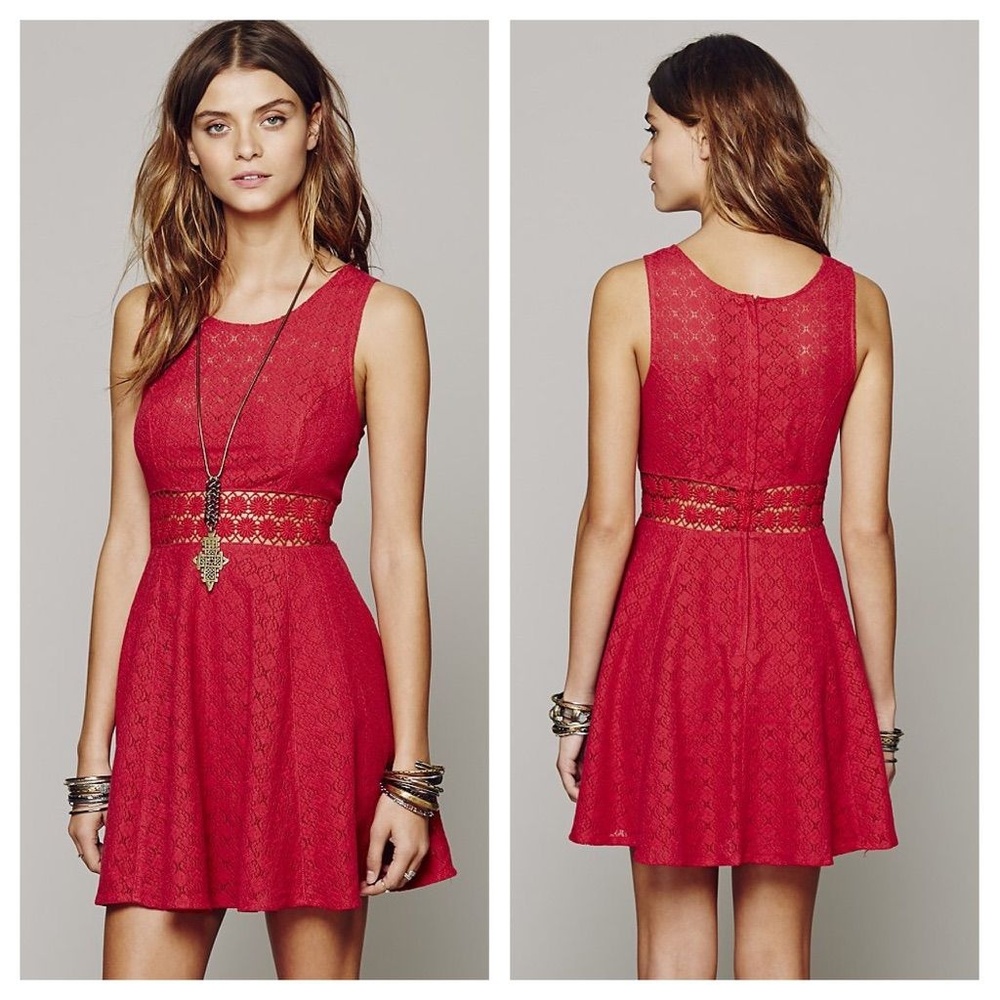 Free People Daisy Fit & Flare Skater Dress Size 0